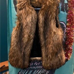 Forever 21 Brown Faux Fur Vest